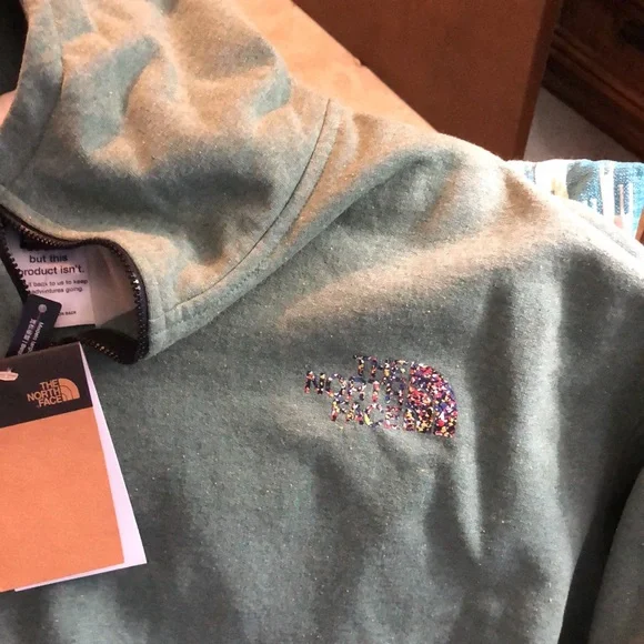 Green Hoodie with Embroidered Logo - Picture 2 of 3